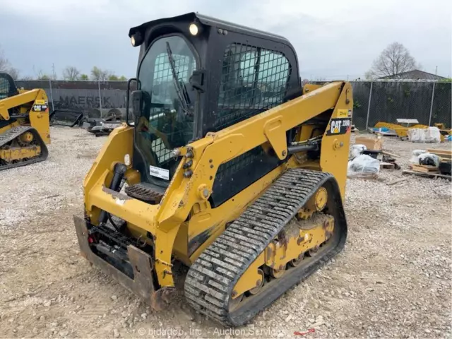 2018 Caterpillar 239D Skid Steer Track Loader Crawler A/C Cab Aux Hyd bidadoo