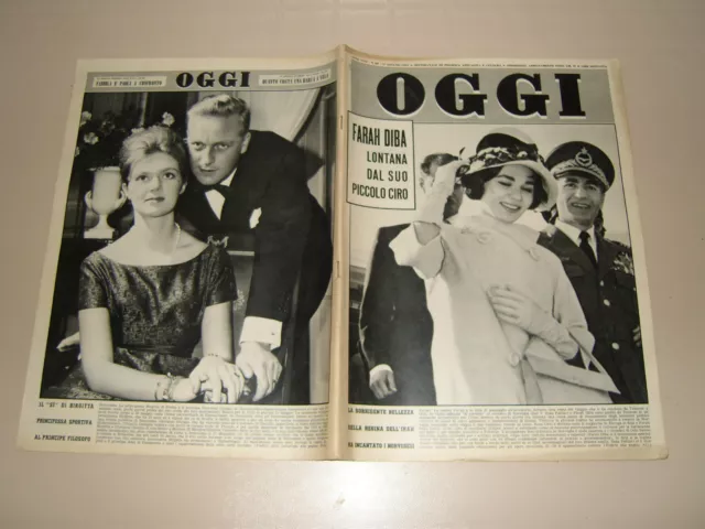 Oggi=1961/22=Farah Diba=Reza Pahlavi=Ferrovie Italiane=Daniela Rocca=Topo Gigio=