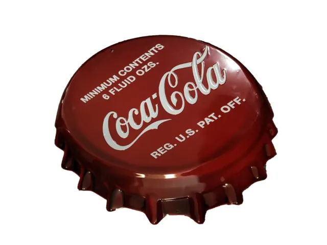 Metal Coca Cola Bottle Cap Sign
