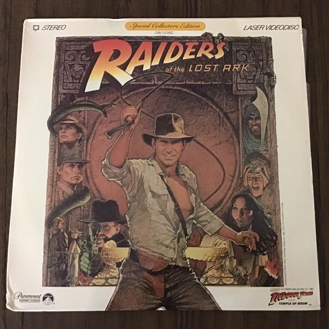 Raiders Of The Lost Ark Laserdisc CAV LV1376-2 1981 Harrison Ford LD Laser Disc