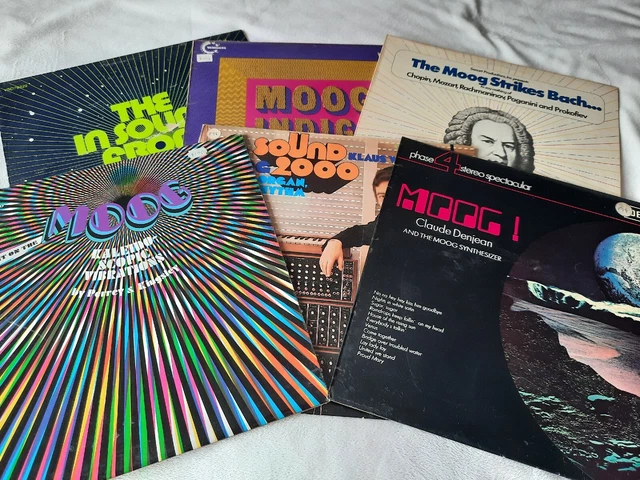 MOOG THE IN SOUND FROM WAY OUT 6 x LP lot Jean Jacques Perrey Denjean Kingsley MOOG THE IN SOUND FROM WAY OUT 6 x LP lot Jean Jacques Perrey Denjean Kingsley