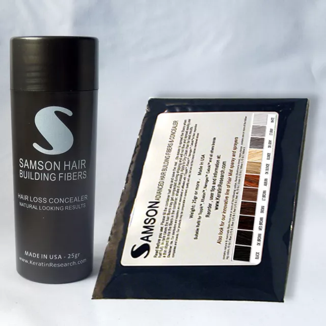 Samson Best Hair Loss Concealer Building Fibers Large 50gr Combo Made in USA