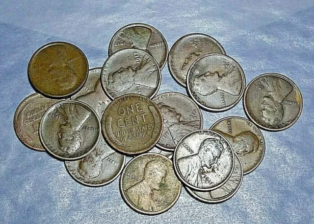 1 (One) 1917-D Lincoln Cent Wheat Penny "G" Good To Better Circulated