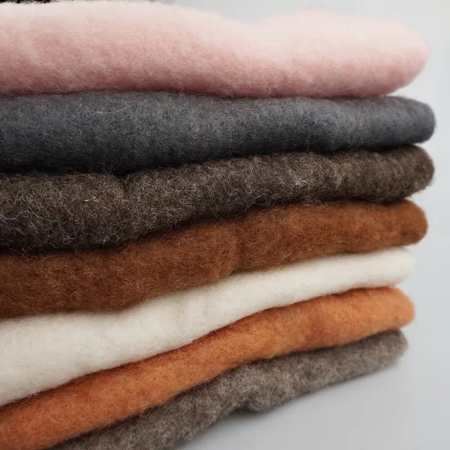 Natural Wool Felting Sheet Poke Soft Fabric Needle DIY Craft Material Supplies