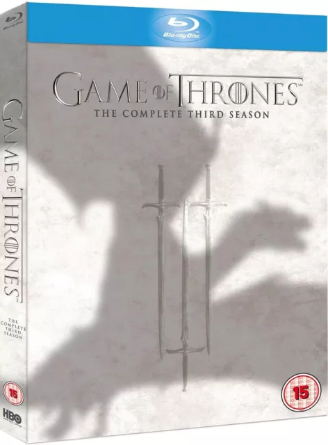 Game Of Thrones Complete Third Season Limited Edition 5 Disc Blu-Ray New Sealed 3