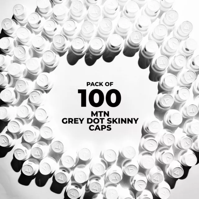 MTN Grey Dot Skinny Caps - 100 Pack