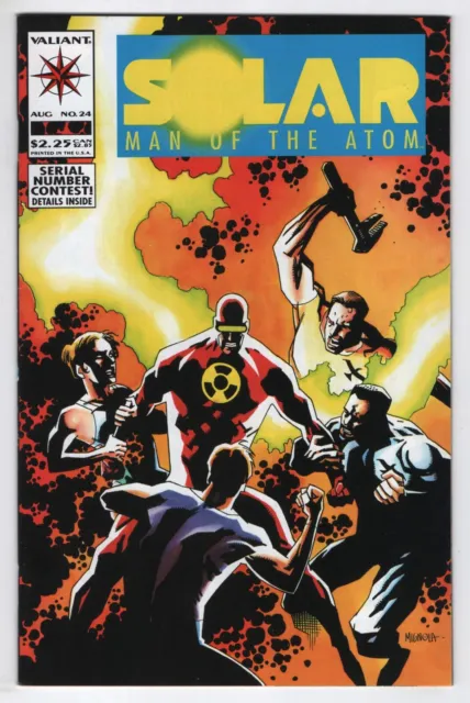 Solar Man Of Atom  #24  (Valiant 1991)   Vf-Nm