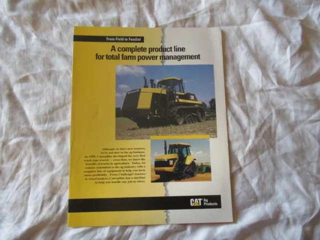 1995 CAT Caterpillar Ag Products brochure challenger 65d 75c 85c tractor