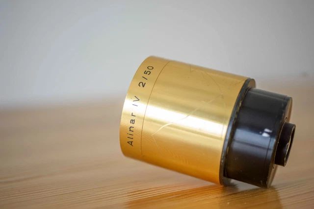 Krauss Zeiss TESSAR 4.5 12cm 120mm Compur shutter medium