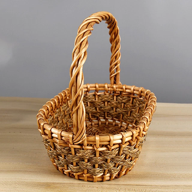 Panier De Courses Avec Poignée Ergonomique – Rangement En PE Fer Résistant, Idéal Maison Et Magasin