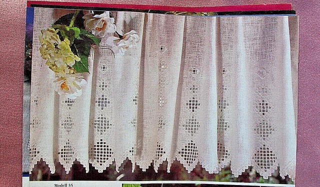 Anleitung Hardanger-Stickerei "Gardine, Fensterbilder, Mitteldecke" #0409