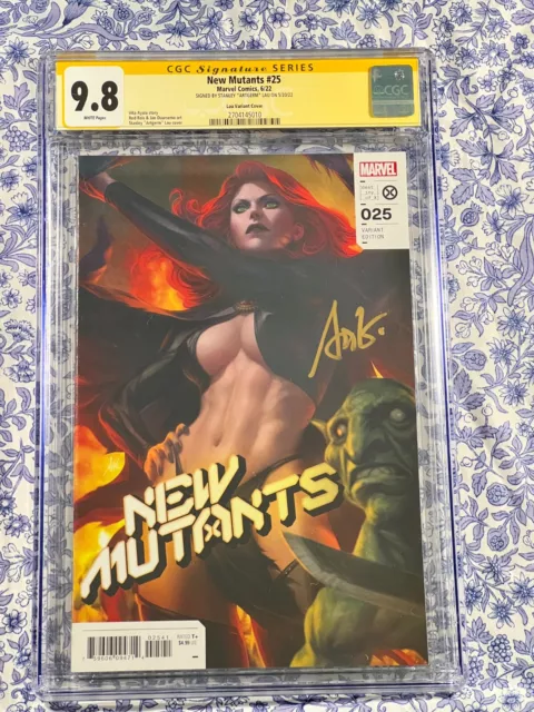 Artgerm NEW MUTANTS #25 CGC 9.8 WP Signed 1 for 50 Trade Variant Goblin Queen