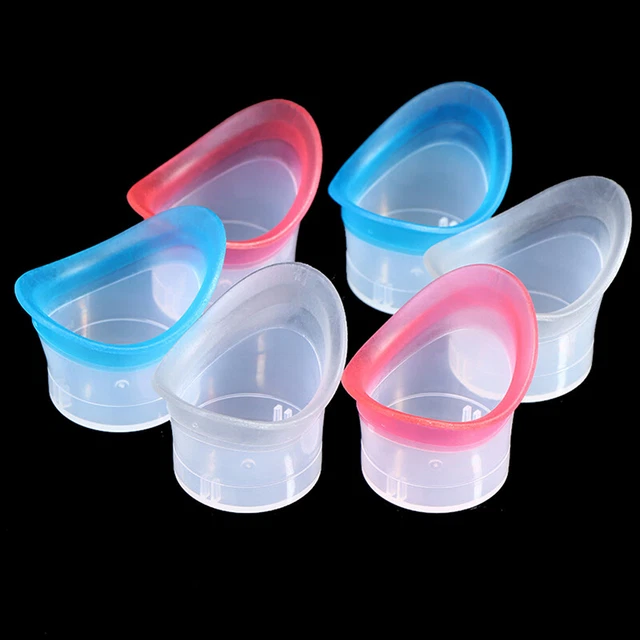 2pcs Eyewash Cup Silicone Resuable Soft Eye Bath Cup Eye Wash CP2 WS