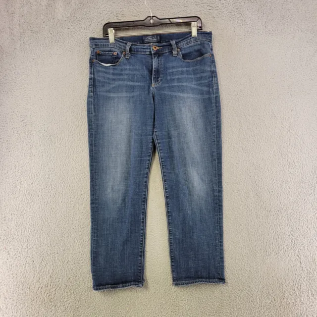 Lucky Brand Jeans Womens 14 Blue Sweet Crop Medium Wash Casual Denim Pockets