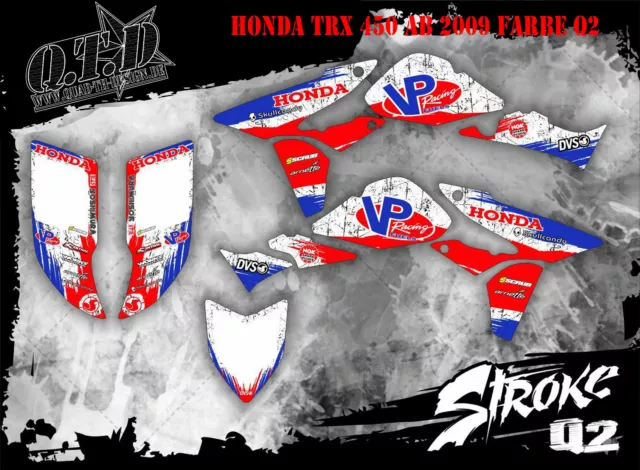 Scrub Dekor Kit Atv Honda Trx 450R Graphic Kit Stroke B 2