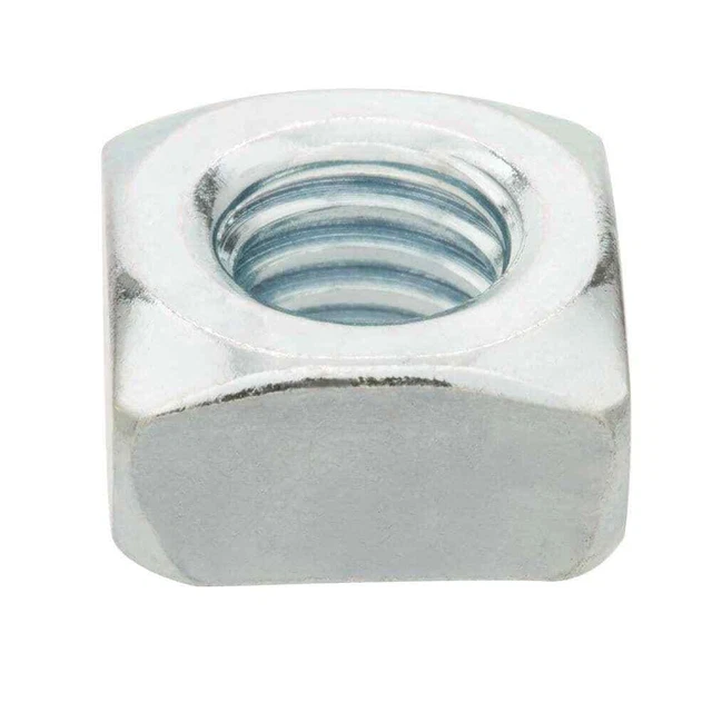 #6-32 Zinc-Plated Square Nuts (2-Pieces)