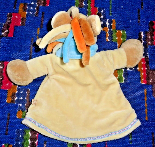 Mp / Doudou Marionnette Noukies Cheval Pinto Et Kaya Indien Beige Exc Etat 2