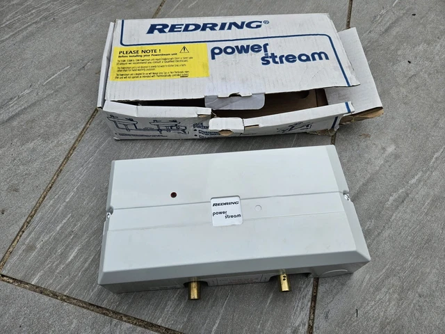 REDRING 45793201 RP1 Powerstream White Unvented Instantaneous Water Heater  9.5Kw £145.00 - PicClick UK