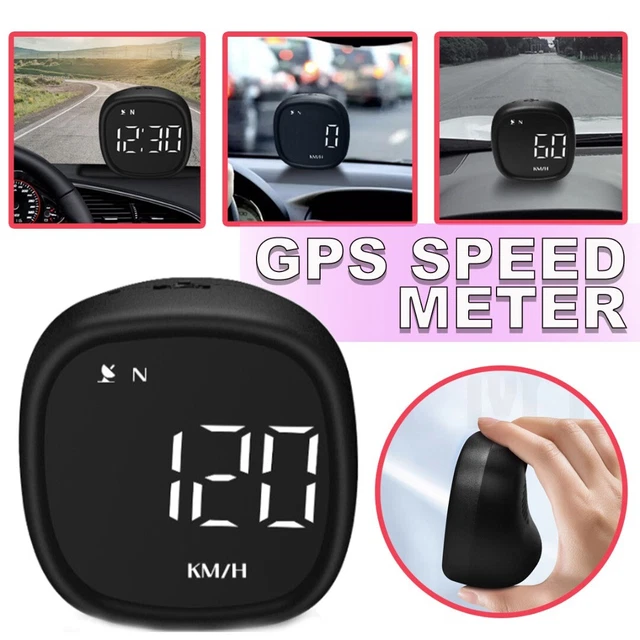 Universal Car Motorcycles GPS Speedometer Gauge Digital Overspeed Alarm A