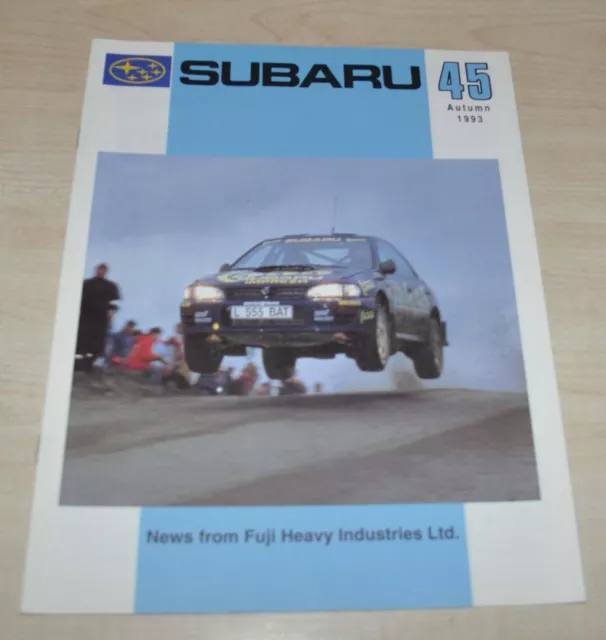 1993 Subaru 45 Magazine Fuji Heavy Industries Brochure Prospekt ENG