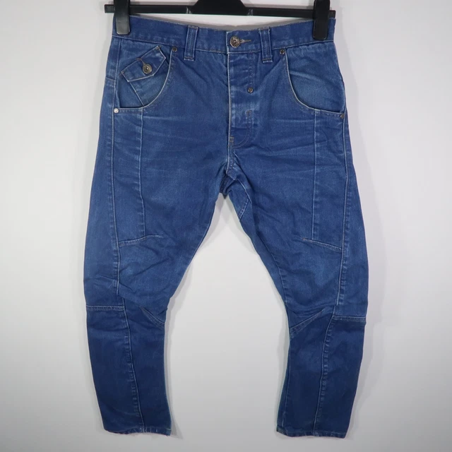 Matalan Easy 1973 Mens Denim Jeans Blue W30 L29 Carrot Skinny Arc Fit Pocket