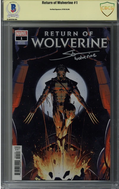 Steve Blum Signed Return of Wolverine #1 Comic Book CBCS - Wolverine Voice Actor