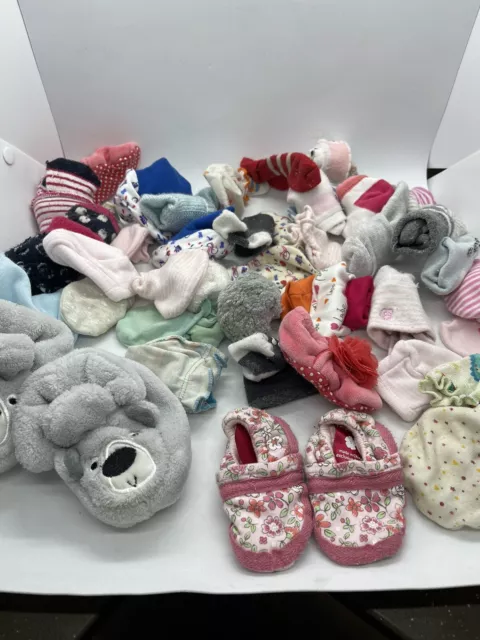 Baby Socks Booties Slippers Newborn Unisex Boy Or Girl Baby bulk mixed lot