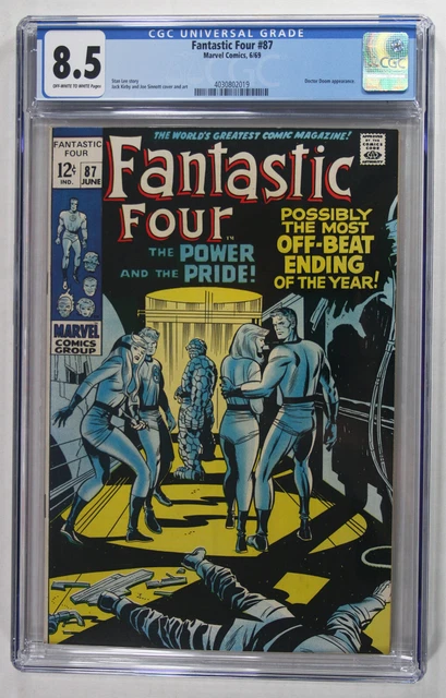 CGC 8.5: FANTASTIC FOUR #87: Jun 1969:  Doctor Doom Appearance: Kirby art