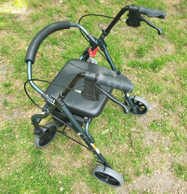 NOVA Medical Products Zoom Getgo Classic Rollator Walker Blue 20 Inch New!