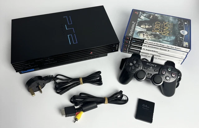 PLAYSTATION 2 PS2 Console Bundle - 5 Games - Official Controller - K14 ...