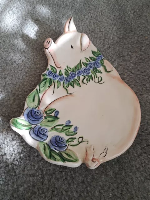 Blue Sky Ceramic PIG Spoon Rest/Plate