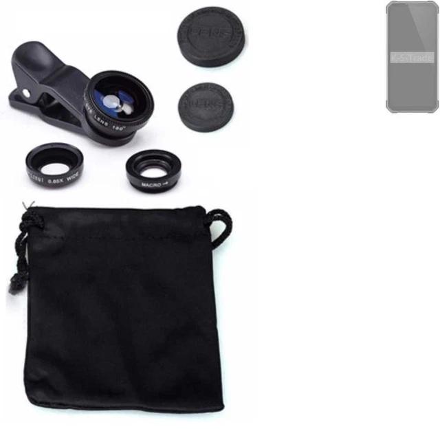 Pour Oukitel WP27 Objectifs Smartphone Lentilles fisheye macro grand angle