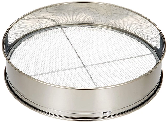 Boden Sieb Filter Netz Grob 3 Fein Set Edelstahl Gartenarbeit Bonsai 300 MM