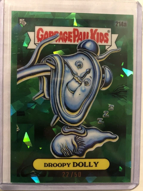 2022 Topps Chrome Sapphire Garbage Pail Kids Droopy Dolly /50 Green Refractor
