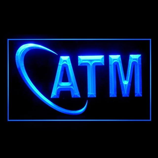 190004 ATM Automated Teller Machine Home Decor Open Display Neon Sign 16 Color