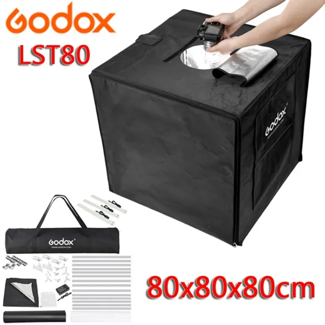 Godox LST80 60W Triple-light LED Mini Photography Photo Shooting Studio Box 80cm