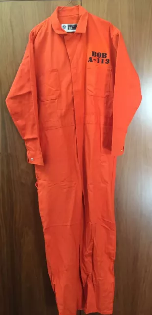 SIMPSONS SIDESHOW BOB Prison Jail JUMPSUIT Mens Halloween Costume