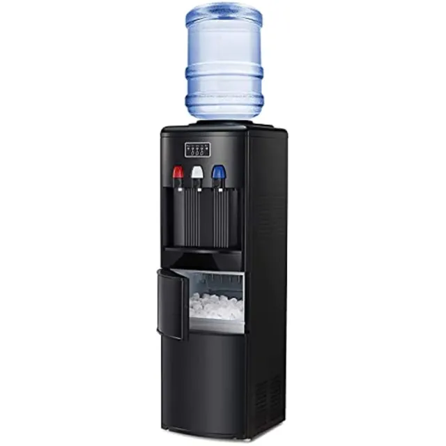 Water Dispenser with Ice Maker, 3-in-1 Water Dispenser for 5 Gallon Bottle