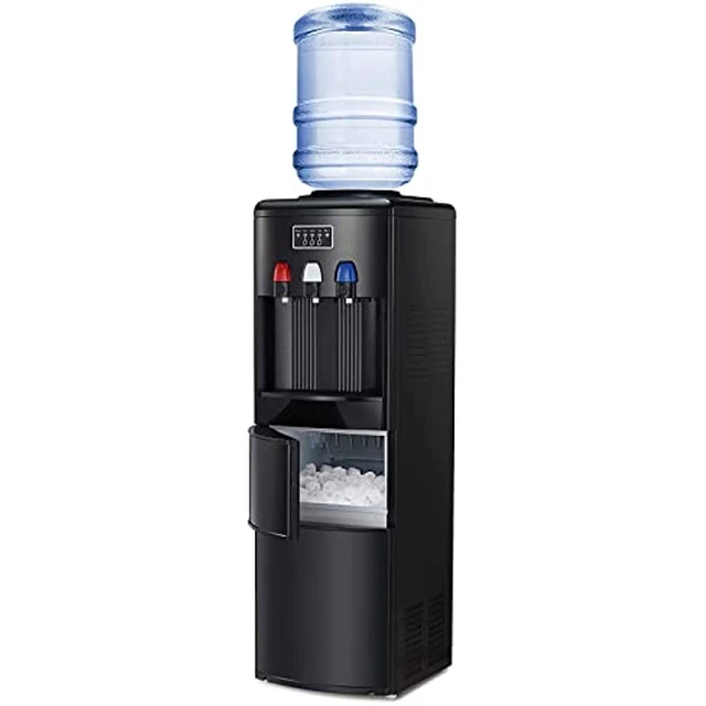 Water Dispenser with Ice Maker, 3-in-1 Water Dispenser for 5 Gallon Bottle