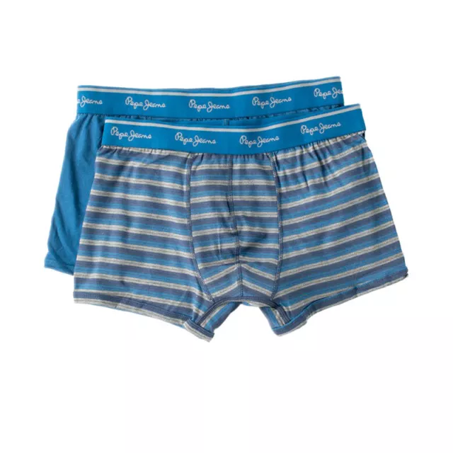 Pepe Jeans 10133 Mens Trunk Boxers 2 Pack Shorts Soft Cotton Underwear Sports S