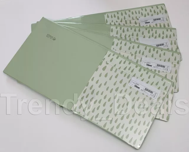 SET of 4 Ikea DRONA Storage Box fits Kallax Expedit 13x15x13" Light Green/White