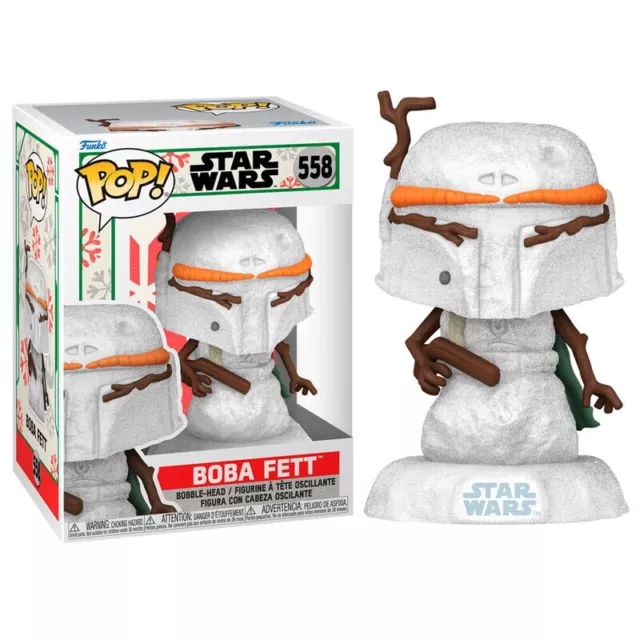 BOBA FETT HOLIDAY 2022 Vinyl Figur 558 Funko POP! Star Wars X-Mas Weihnachten