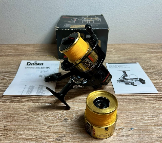 DAIWA WHISKER TOURNAMENT SS 1600 Fishing Reel In Original Box w