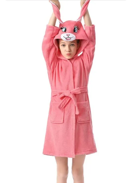 3D Cartoon Animal Toddler's  Nightgown Unisex Kids Pajamas Girls Bathrobes