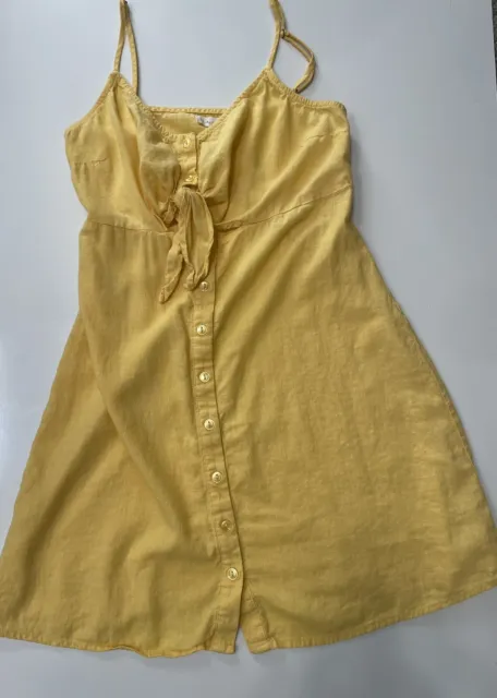 LA Hearts Size XS Yellow Mini Dress With Peekaboo Cut Out