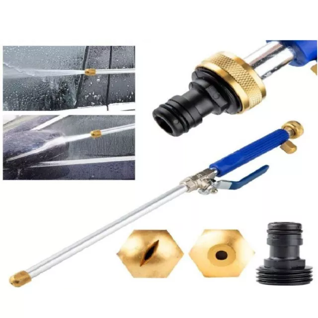 Hydro Jet High Pressure Power Washer Water Sprayer Gun Nozzle Wand Car Cleaner 3