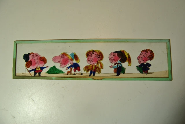 PETIT CHAPERON ROUGE Plaques Verre Ancienne Lanterne Magique Contes