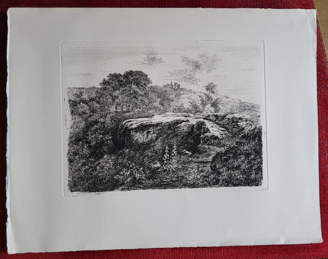 Gravure Victorienne Originale Signée JOHN NASH (1863-1977) - Art Ancien