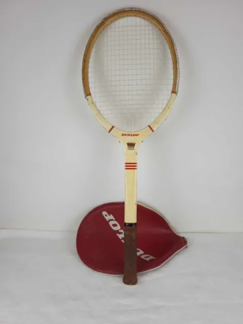 Ancienne Raquette de Tennis vintage Dunlop , en bois