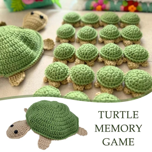 Turtle Memory Game Crochet Pattern,Knitted Turtle Toy Turtle Doll,Stitched K9K0